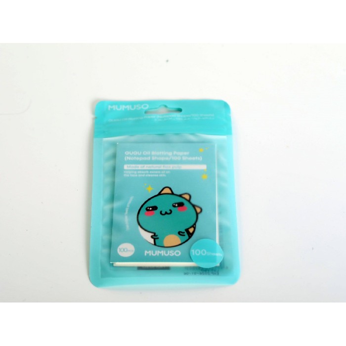 bathrooms/body-care/mumuso-gugu-oil-blotting-paper-notepad-shape100-sheets