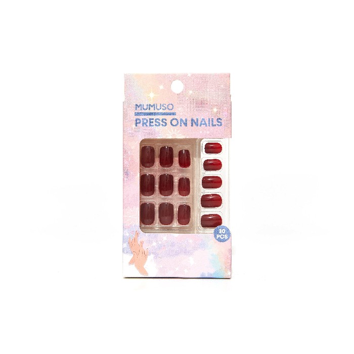 bathrooms/personal-beauty-clean/mumuso-press-on-nails-burgundy