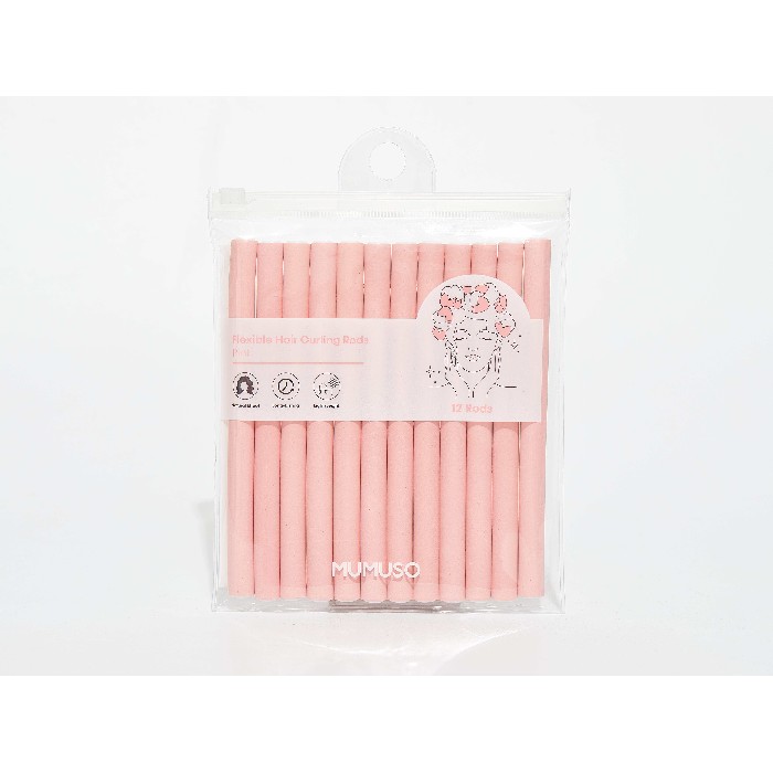 bathrooms/personal-beauty-clean/mumuso-flexible-hair-curling-rods-12-pcspink