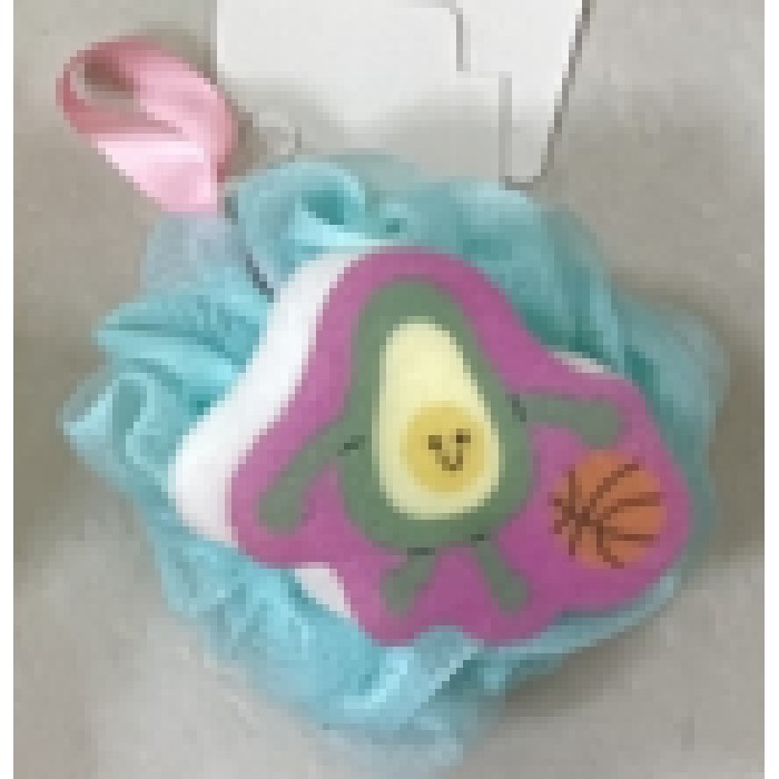bathrooms/personal-beauty-clean/mumuso-double-sided-bath-sponge-cartoon-avocado