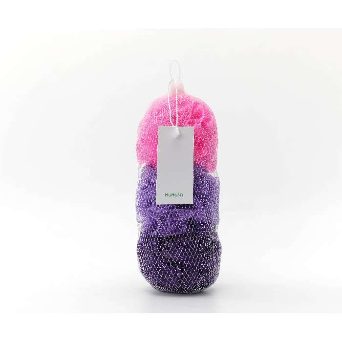 bathrooms/personal-beauty-clean/mumuso-bath-loofah-sponges-3-pcsrose-red-purple