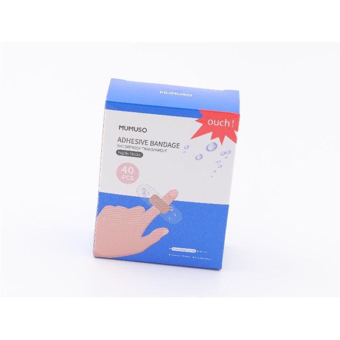 bathrooms/personal-beauty-clean/mumuso-waterproof-adhesive-bandage-ultrathintransparentpu40pcs