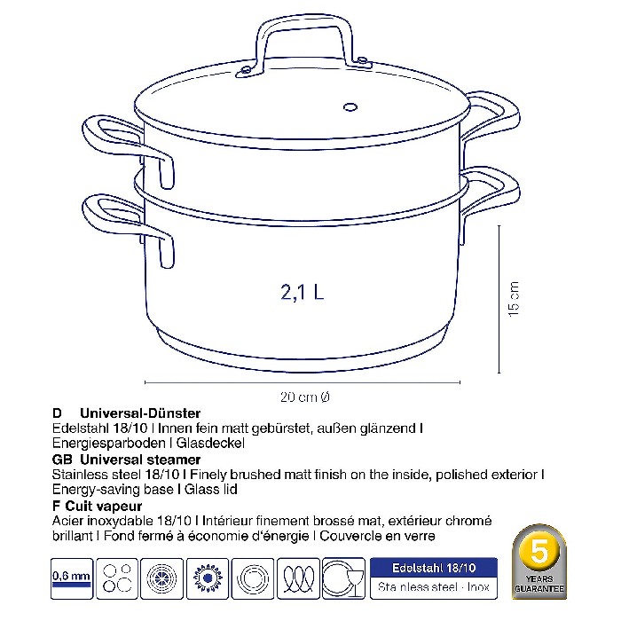 kitchenware/pots-lids-pans/kela-universal-steamer-flavoria-10190