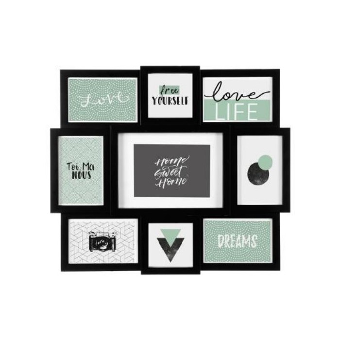home-decor/wall-decor/atmosphera-cali-black-plastic-photo-frame-–-9-photos