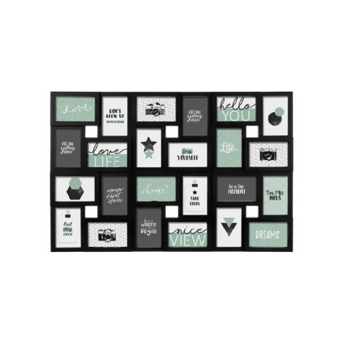 home-decor/wall-decor/atmosphera-cali-black-plastic-frame-set-of-24-pieces