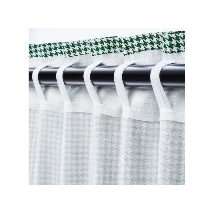 home-textiles/curtains-blinds/promo-ikea-ordensfly-2-curtain-scarves-white-green-145x300-cm