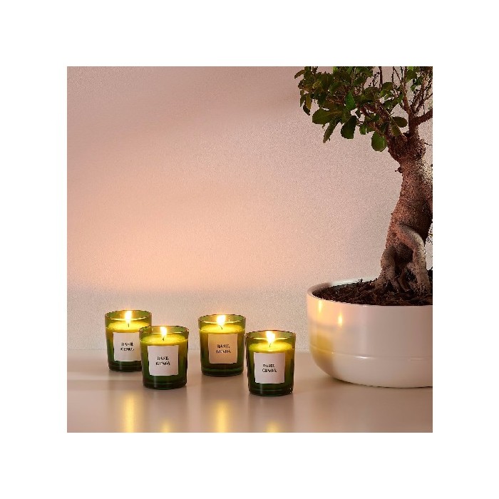 home-decor/candles-home-fragrance/promo-ikea-set-of-4-ringlad-scented-candles-basilgreen-20hr-burn-time
