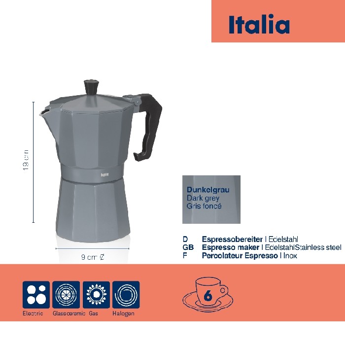 kitchenware/tea-coffee-accessories/kela-espresso-maker-italia-dark