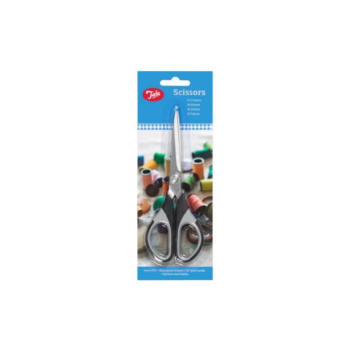 kids-and-stationery/stationery/tala-scissors-soft-grip-black-14cm
