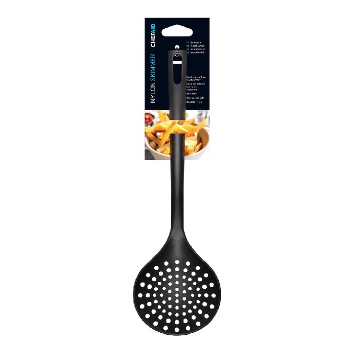 kitchenware/utensils/chefaid-black-skimmer-nylon