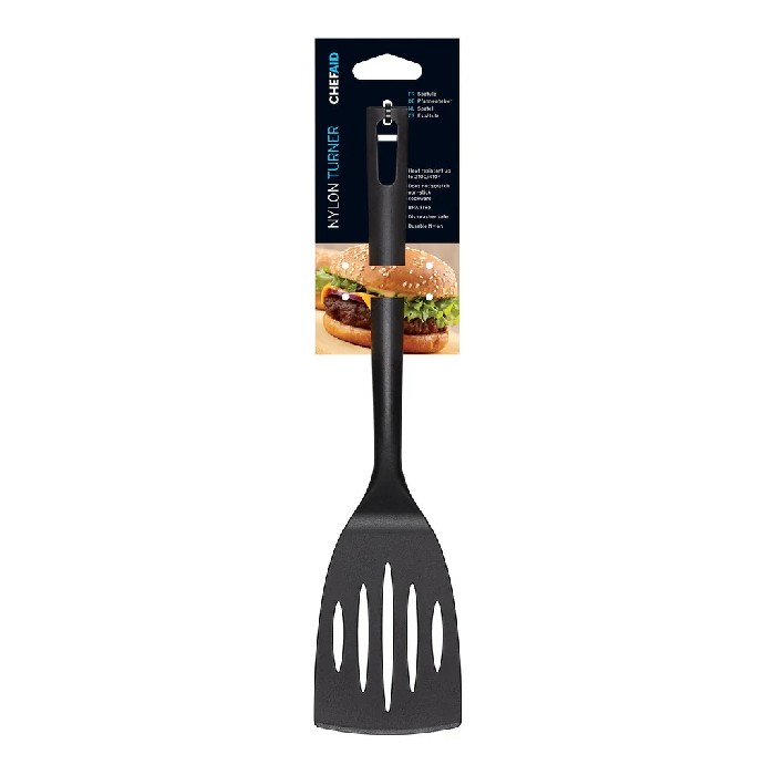 kitchenware/utensils/chefaid-black-slotted-turner-nylon