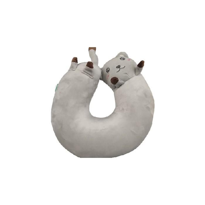 bathrooms/body-care/mumuso-particles-u-shaped-neck-pillow-grey-cat