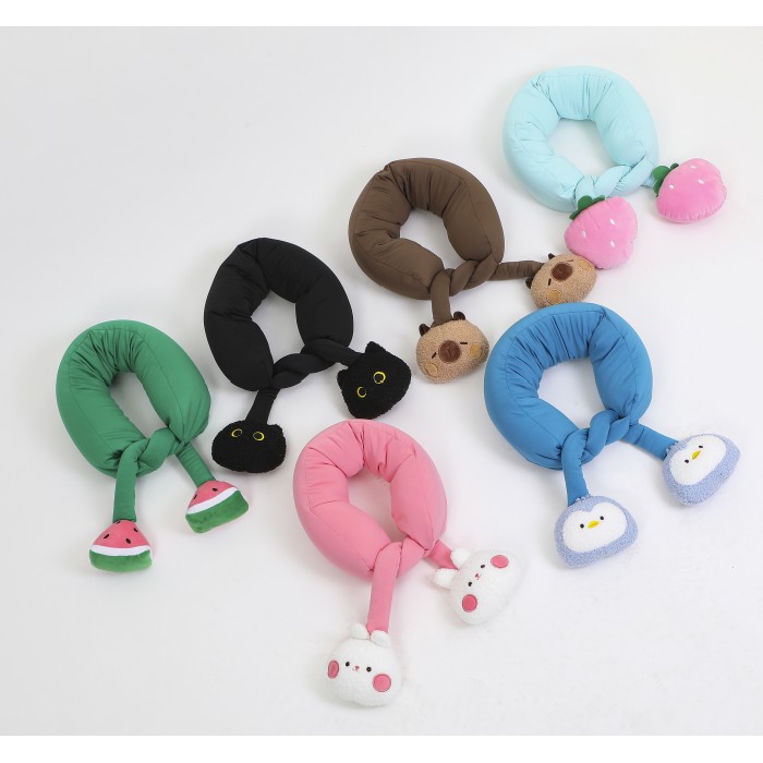 kids-and-stationery/kids-room-textiles-soft-furnishings/mumuso-creative-particles-u-shaped-neck-pillow-cute-capybara-
