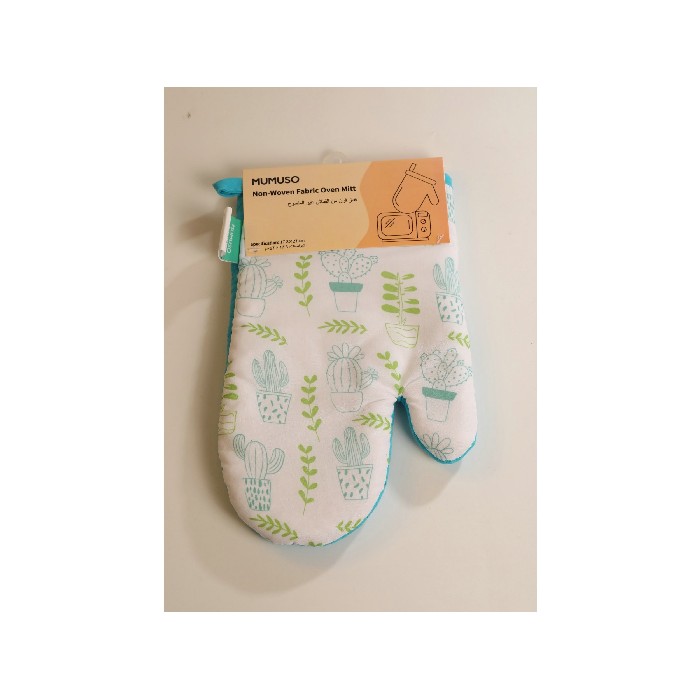 home-textiles/kitchen-textiles/mumuso-non-woven-fabric-oven-mitt-cactus