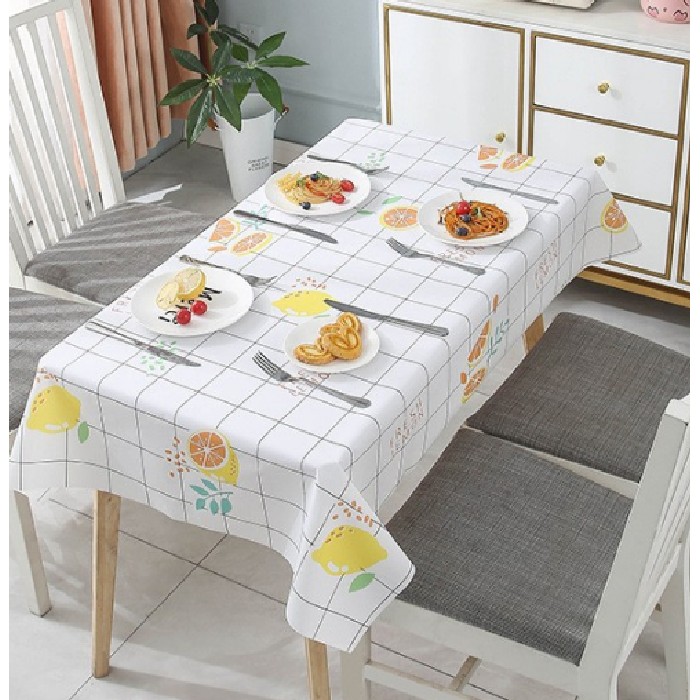 home-textiles/kitchen-textiles/mumuso-waterproof-oil-proof-tablecloth-summer-lemon