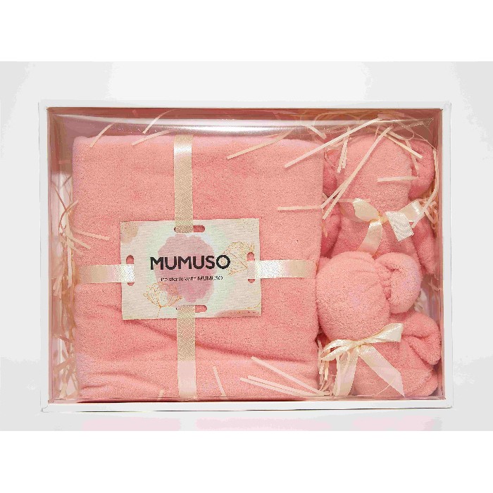 home-textiles/bath-linen-towels/mumuso-cute-bear-towels-gift-box-1-bath-towel-2-face-towelspink