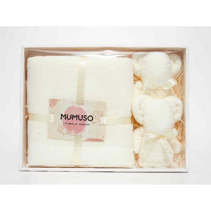 home-textiles/bath-linen-towels/mumuso-cute-bear-towels-gift-box-1-bath-towel-2-face-towelswhite