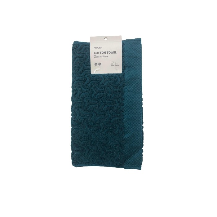 home-textiles/bath-linen-towels/mumuso-cotton-towel-jacquard-weaveblackish-green