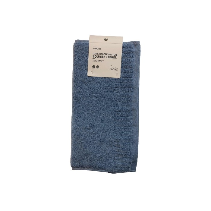 home-textiles/bath-linen-towels/mumuso-long-staple-cotton-square-towel-zero-twistblue
