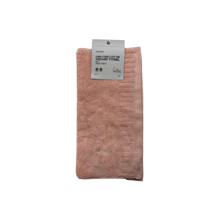 home-textiles/bath-linen-towels/mumuso-long-staple-cotton-square-towel-zero-twistpink