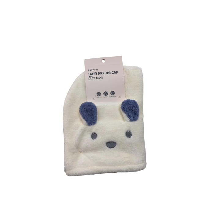 home-textiles/bath-linen-towels/mumuso-hair-drying-towel-cute-bearwhite