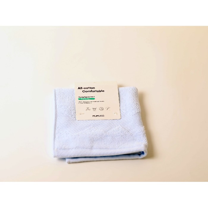 home-textiles/bath-linen-towels/mumuso-zigzag-square-towel-blue