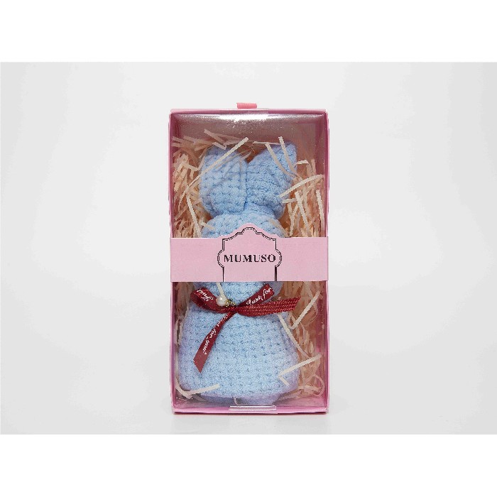 home-textiles/bath-linen-towels/mumuso-cute-rabbit-coral-velvet-face-towel-gift-box-blue