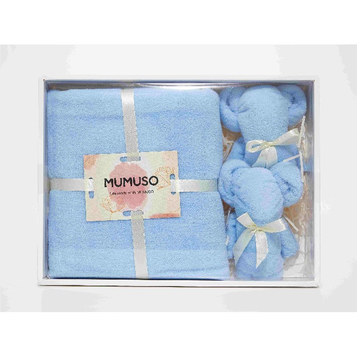 home-textiles/bath-linen-towels/mumuso-cute-bear-towels-gift-box-1-bath-towel-2-face-towelsblue