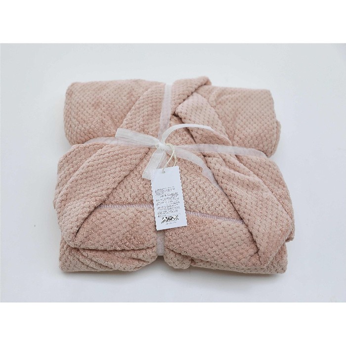home-textiles/bath-linen-towels/mumuso-long-textured-bathrobe-with-short-sleeves-light-pink