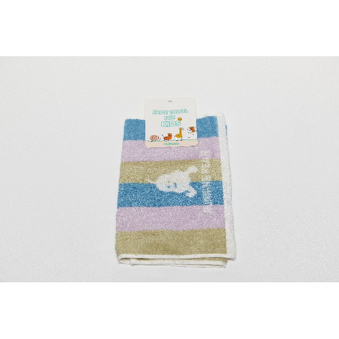 home-textiles/bath-linen-towels/mumuso-cotton-striped-face-towel-for-kids-blue