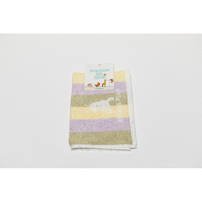 home-textiles/bath-linen-towels/mumuso-cotton-striped-face-towel-for-kids-green