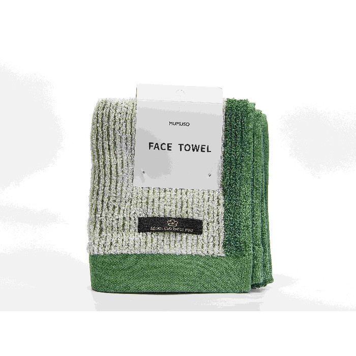 home-textiles/bath-linen-towels/mumuso-soft-pure-cotton-face-towel-green