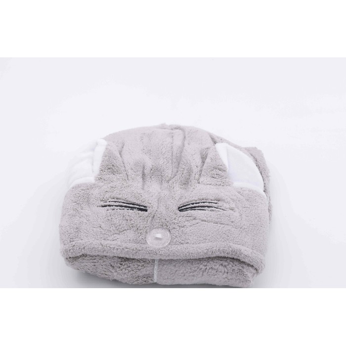 home-textiles/bath-linen-towels/mumuso-hair-drying-towel-cute-catgrey