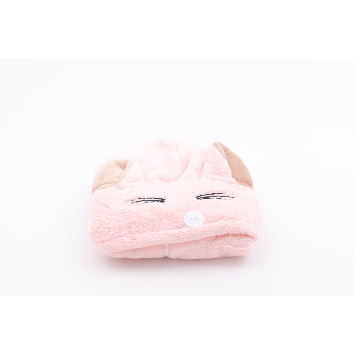 home-textiles/bath-linen-towels/mumuso-hair-drying-towel-cute-catpink