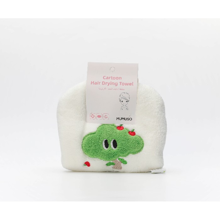 household-goods/clothes-shoes-accessories/mumuso-cartoon-hair-drying-towel-white