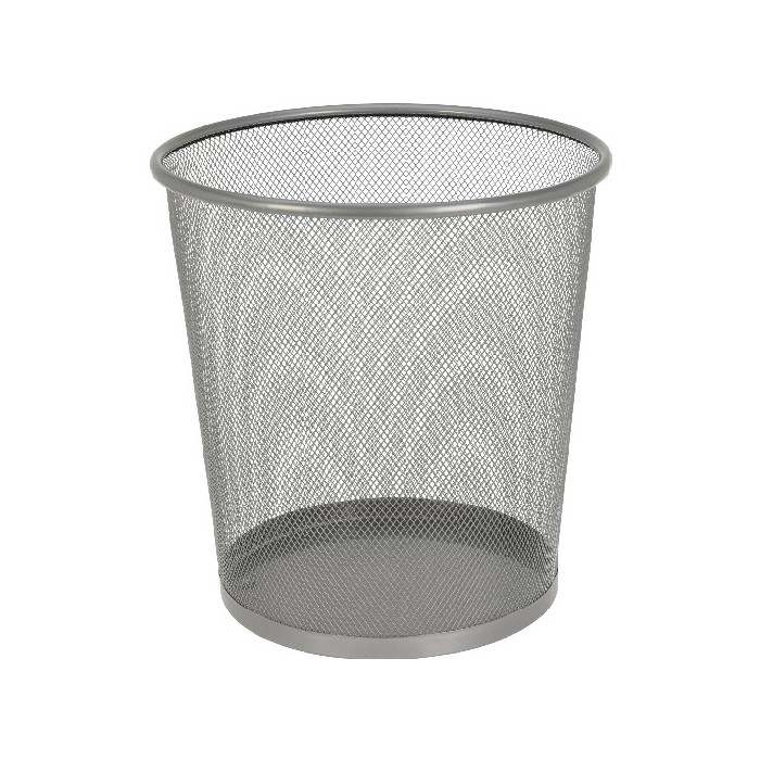 household-goods/bins-liners/paper-basket-mesh-metal-diameter-265cm-x-h28cm-silver