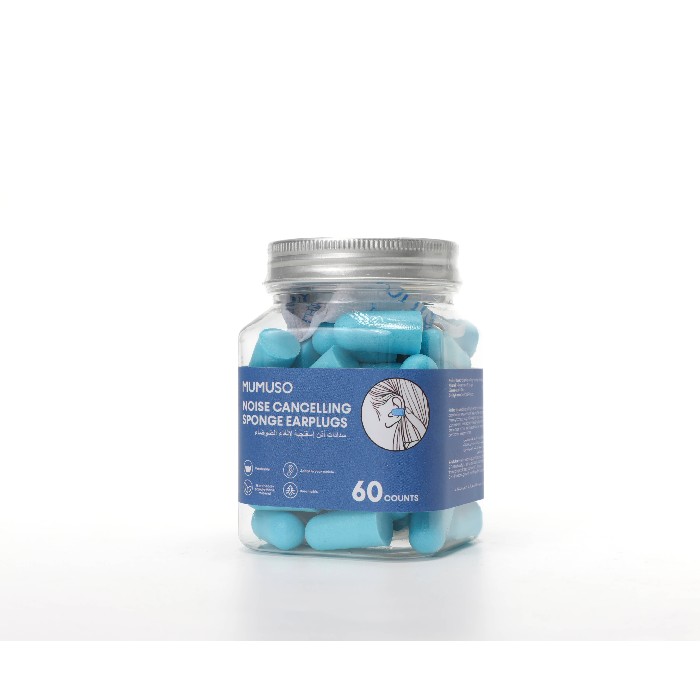 household-goods/clothes-shoes-accessories/mumuso-noise-cancelling-sponge-earplugs-60-countsblue