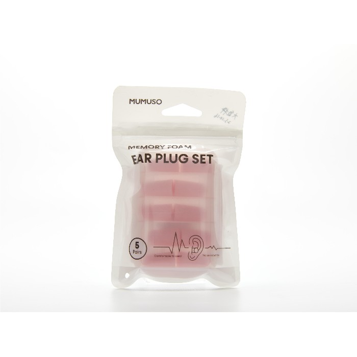 household-goods/clothes-shoes-accessories/mumuso-memory-foam-earplugs-5-pairspink
