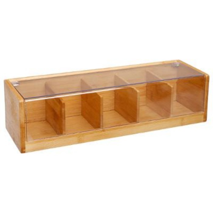 kitchenware/tea-coffee-accessories/5five-bamboo-5-compartment-tea-box