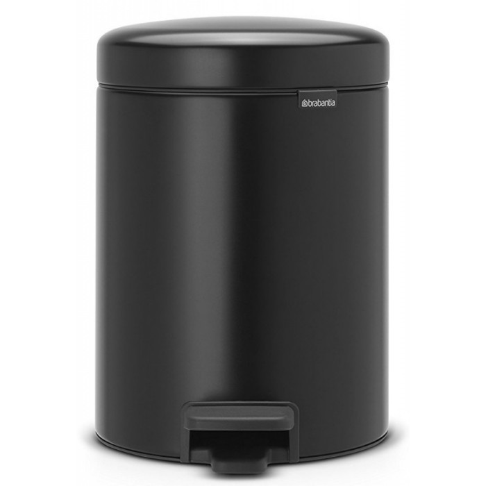 household-goods/bins-liners/brabantia-newicon-5l-pedal-bin-new-matt-black