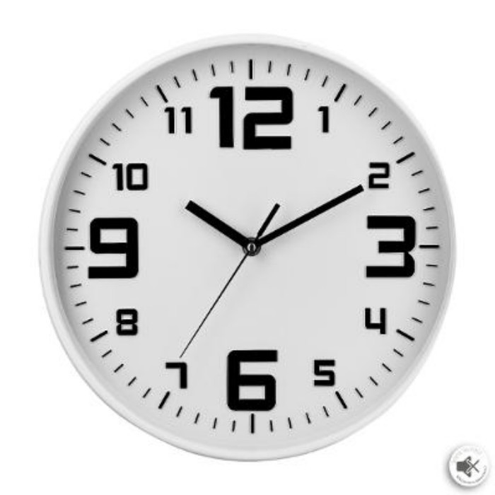 home-decor/clocks/atmosphera-white-plastic-clock-diameter-30cm