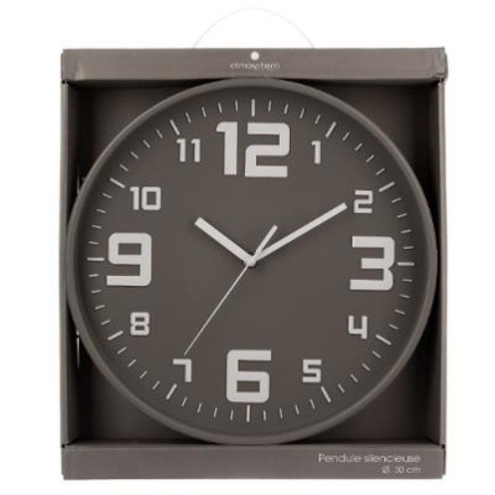 home-decor/clocks/atmosphera-grey-plastic-clock-diameter-30cm