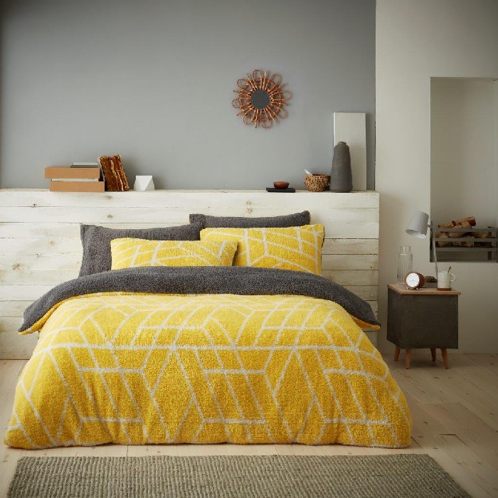 home-textiles/duvet-covers-sets/teddy-duvet-set-ely-geo-single-ochre