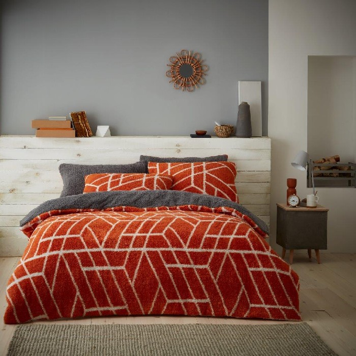 home-textiles/duvet-covers-sets/teddy-duvet-set-ely-geo-single-rust