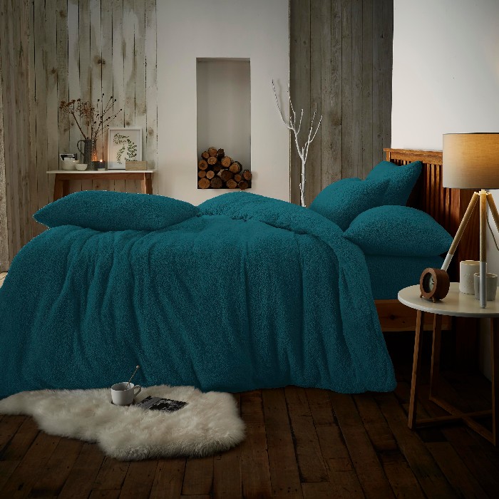 home-textiles/duvet-covers-sets/teddy-plain-duvet-set-king-green