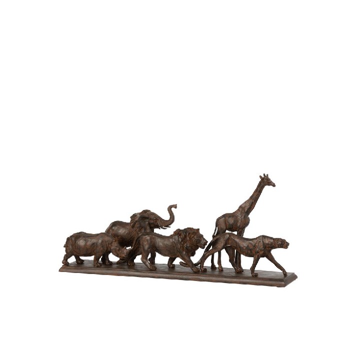 home-decor/decorative-ornaments/5-animals-in-a-row-polyresin-brown-small