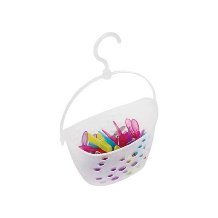 household-goods/laundry-ironing-accessories/white-basket-24-translucid-pegs-multi-colour