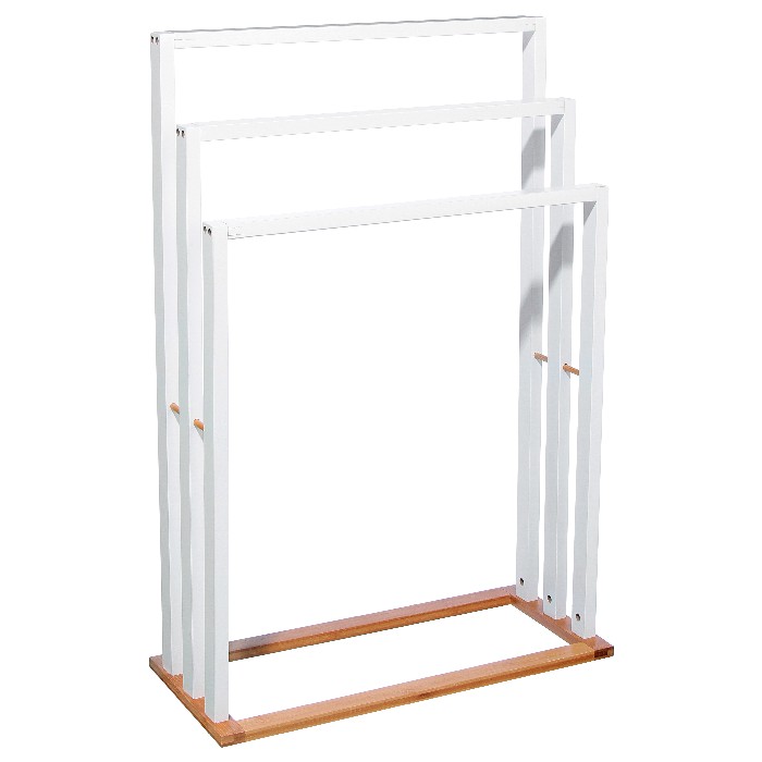 bathrooms/towel-rails-hooks/5five-bamboo-towel-dryer-white-82cm-x-24cm