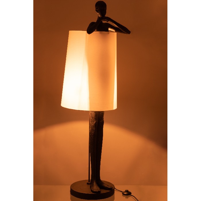 lighting/floor-lamps/lamp-man-polyresin-brownwhite