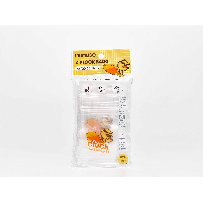 kitchenware/food-storage/mumuso-cluck-ziplock-bags-xs30-pcs